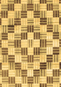 Checkered Brown Modern Rug, abs3301brn