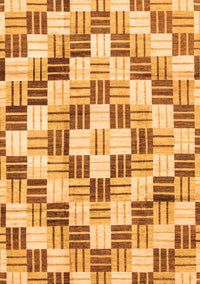 Checkered Orange Modern Rug, abs3301org