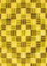 Machine Washable Checkered Yellow Modern Rug, wshabs3301yw