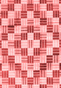 Checkered Red Modern Rug, abs3301red