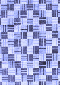 Checkered Blue Modern Rug, abs3301blu