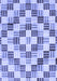 Checkered Blue Modern Rug, abs3301blu