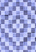Machine Washable Checkered Blue Modern Rug, wshabs3301blu