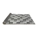 Sideview of Checkered Gray Modern Rug, abs3301gry