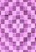 Machine Washable Checkered Purple Modern Area Rugs, wshabs3301pur
