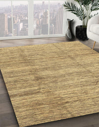 Abstract Dark Brown Modern Rug, abs3302