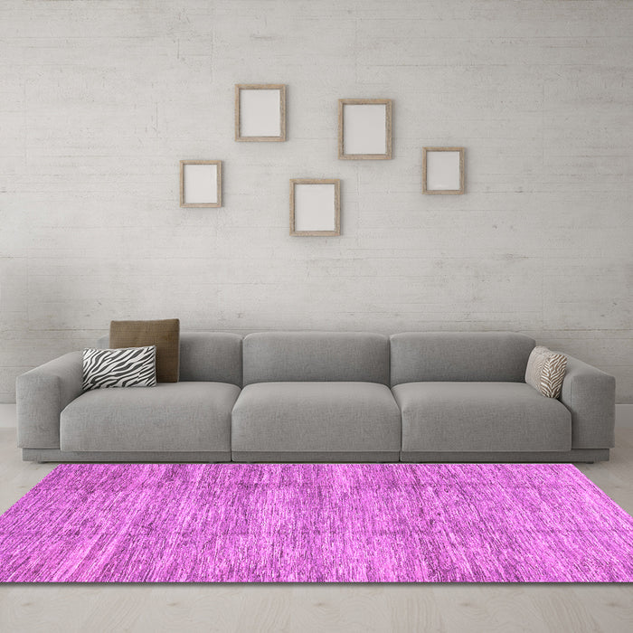 Machine Washable Abstract Purple Modern Area Rugs in a Living Room, wshabs3302pur