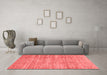 Modern Red Washable Rugs