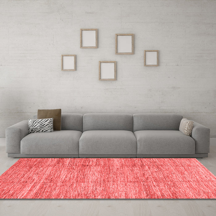 Modern Red Washable Rugs