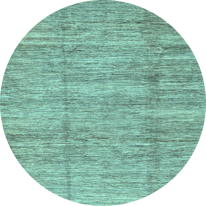 Round Machine Washable Abstract Light Blue Modern Rug, wshabs3302lblu