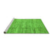 Sideview of Machine Washable Abstract Green Modern Area Rugs, wshabs3302grn