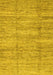 Machine Washable Abstract Yellow Modern Rug, wshabs3302yw