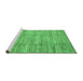 Sideview of Machine Washable Abstract Emerald Green Modern Area Rugs, wshabs3302emgrn