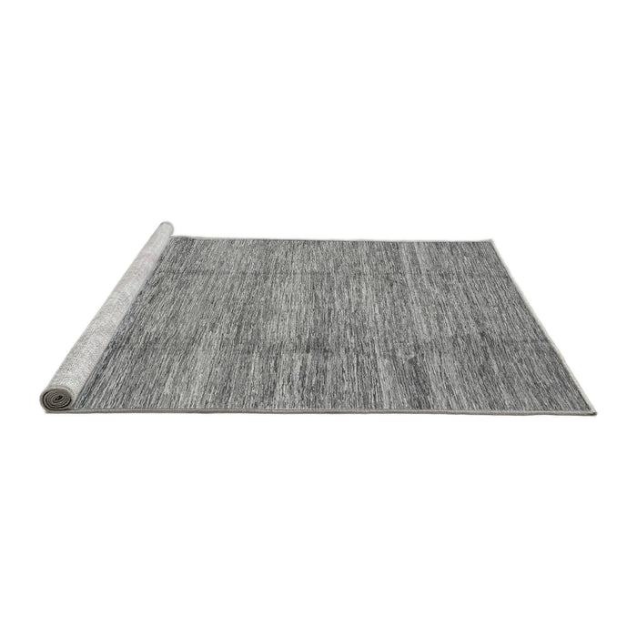 Sideview of Machine Washable Abstract Gray Modern Rug, wshabs3302gry
