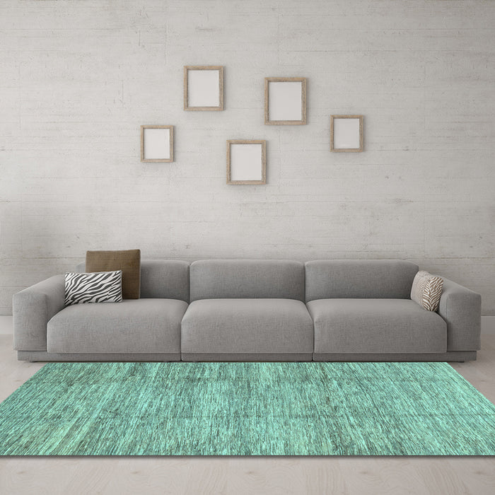 Machine Washable Abstract Light Blue Modern Rug in a Living Room, wshabs3302lblu
