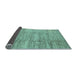 Sideview of Abstract Light Blue Modern Rug, abs3302lblu