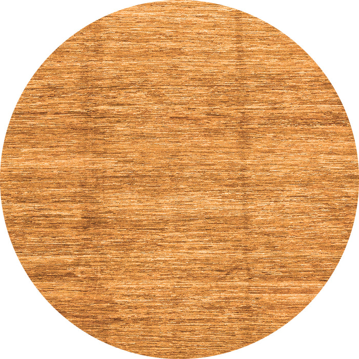Round Abstract Orange Modern Rug, abs3302org
