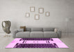 Machine Washable Abstract Purple Modern Area Rugs in a Living Room, wshabs3303pur