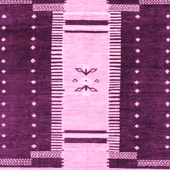 Machine Washable Abstract Pink Modern Rug, wshabs3303pnk