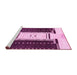 Sideview of Machine Washable Abstract Pink Modern Rug, wshabs3303pnk