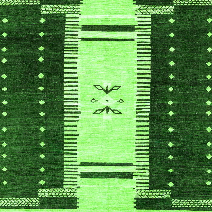 Abstract Green Modern Rug, abs3303grn