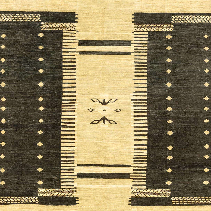 Machine Washable Abstract Dark Brown Rug, wshabs3303