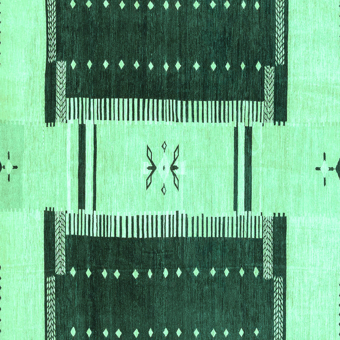 Square Abstract Turquoise Modern Rug, abs3303turq