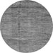 Round Abstract Gray Modern Rug, abs3304gry