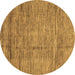 Round Machine Washable Abstract Brown Modern Rug, wshabs3304brn