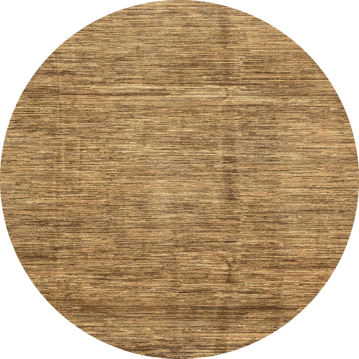 Round Abstract Orange Modern Rug, abs3304