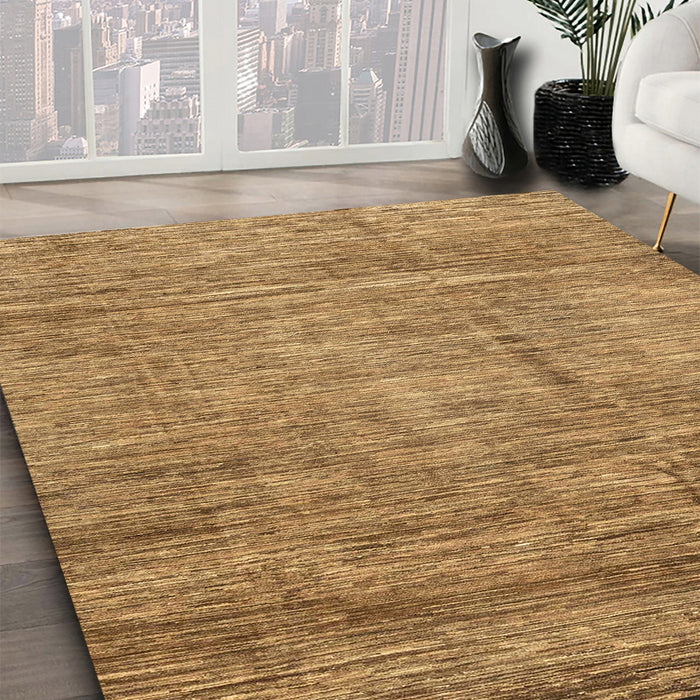 Machine Washable Abstract Orange Rug in a Family Room, wshabs3304