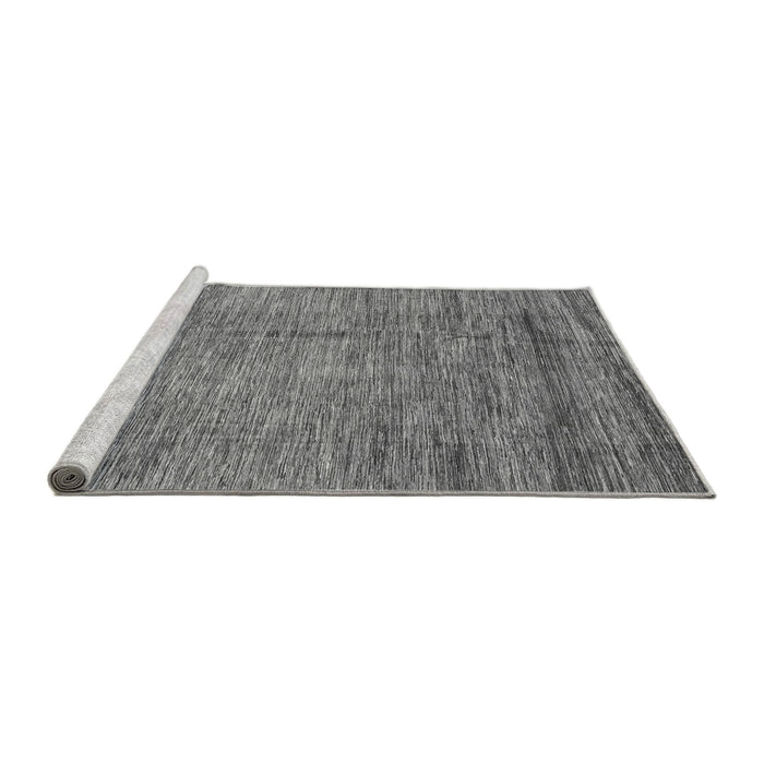 Sideview of Machine Washable Abstract Gray Modern Rug, wshabs3304gry