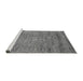 Sideview of Machine Washable Abstract Gray Modern Rug, wshabs3304gry