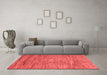 Modern Red Washable Rugs