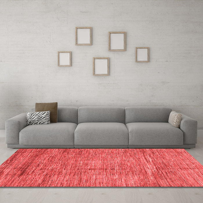 Modern Red Washable Rugs
