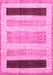 Machine Washable Abstract Pink Modern Rug, wshabs3305pnk