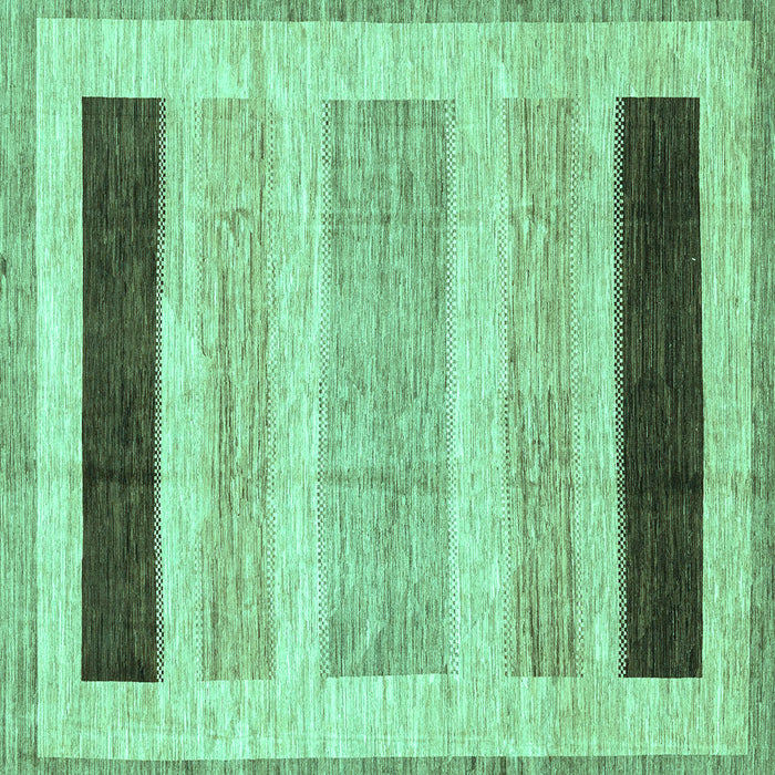 Square Abstract Turquoise Modern Rug, abs3305turq