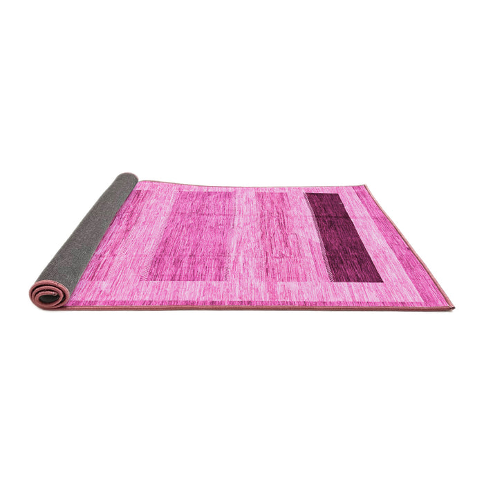 Sideview of Abstract Pink Modern Rug, abs3305pnk