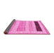 Sideview of Abstract Pink Modern Rug, abs3305pnk