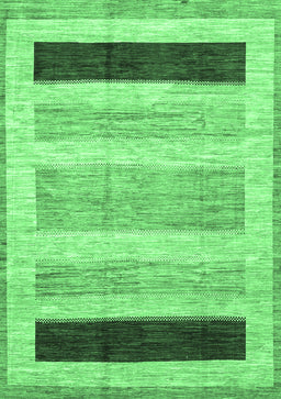 Abstract Emerald Green Modern Rug, abs3305emgrn