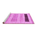 Sideview of Machine Washable Abstract Purple Modern Area Rugs, wshabs3305pur