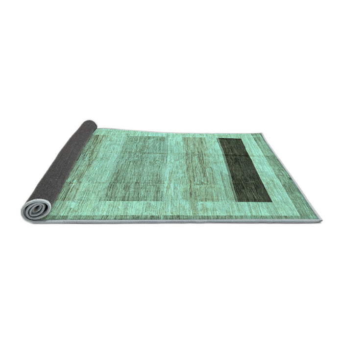Sideview of Abstract Light Blue Modern Rug, abs3305lblu