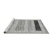 Sideview of Machine Washable Abstract Gray Modern Rug, wshabs3305gry