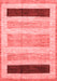 Abstract Red Modern Area Rugs