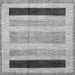 Square Abstract Gray Modern Rug, abs3305gry