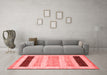 Modern Red Washable Rugs