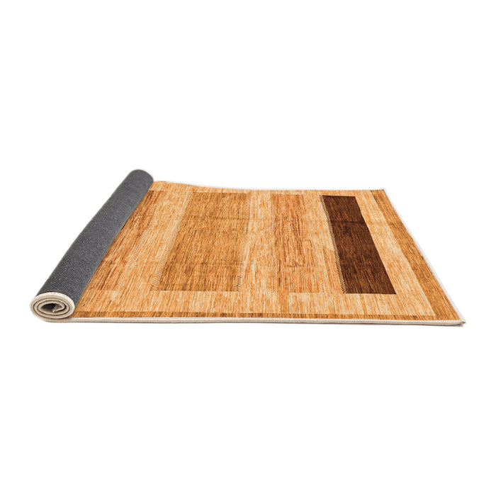 Sideview of Abstract Orange Modern Rug, abs3305org