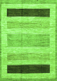 Abstract Green Modern Rug, abs3305grn