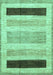 Abstract Turquoise Modern Rug, abs3305turq