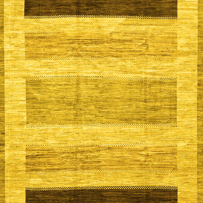 Machine Washable Abstract Yellow Modern Rug, wshabs3305yw
